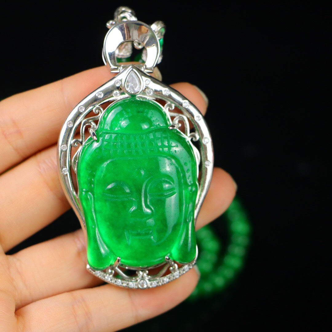 Chinese Antique Perfect High Ice Precision Carving 【 Guanyin Brand 】