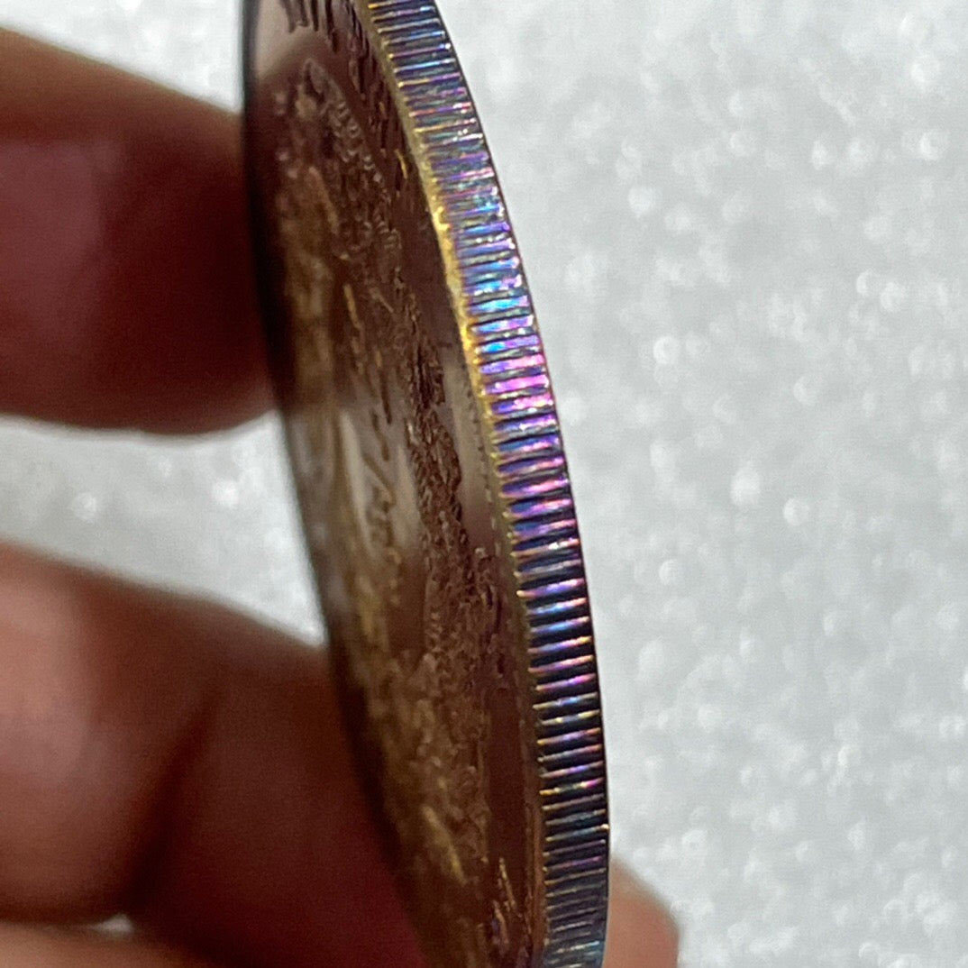Chinese antique multicolored copper coins