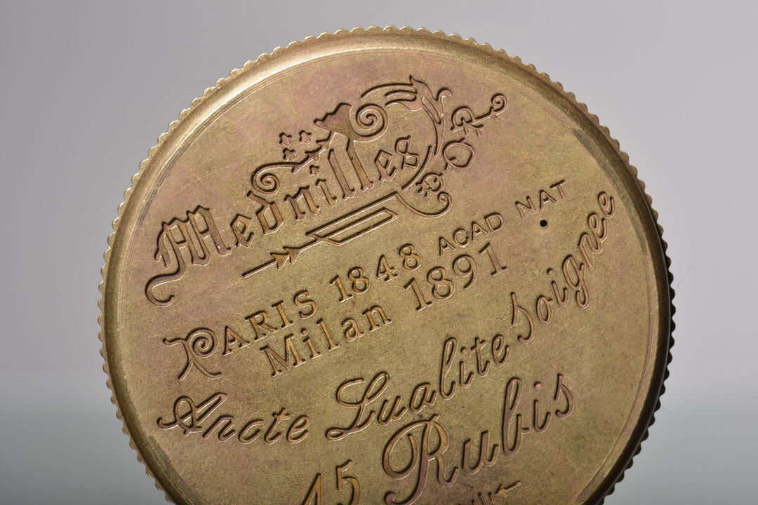 Chinese antique brass hunting pocket watch