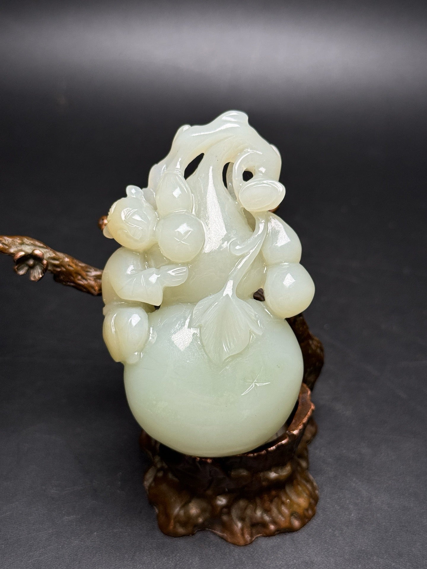 Chinese antique Hotan Jade gourd