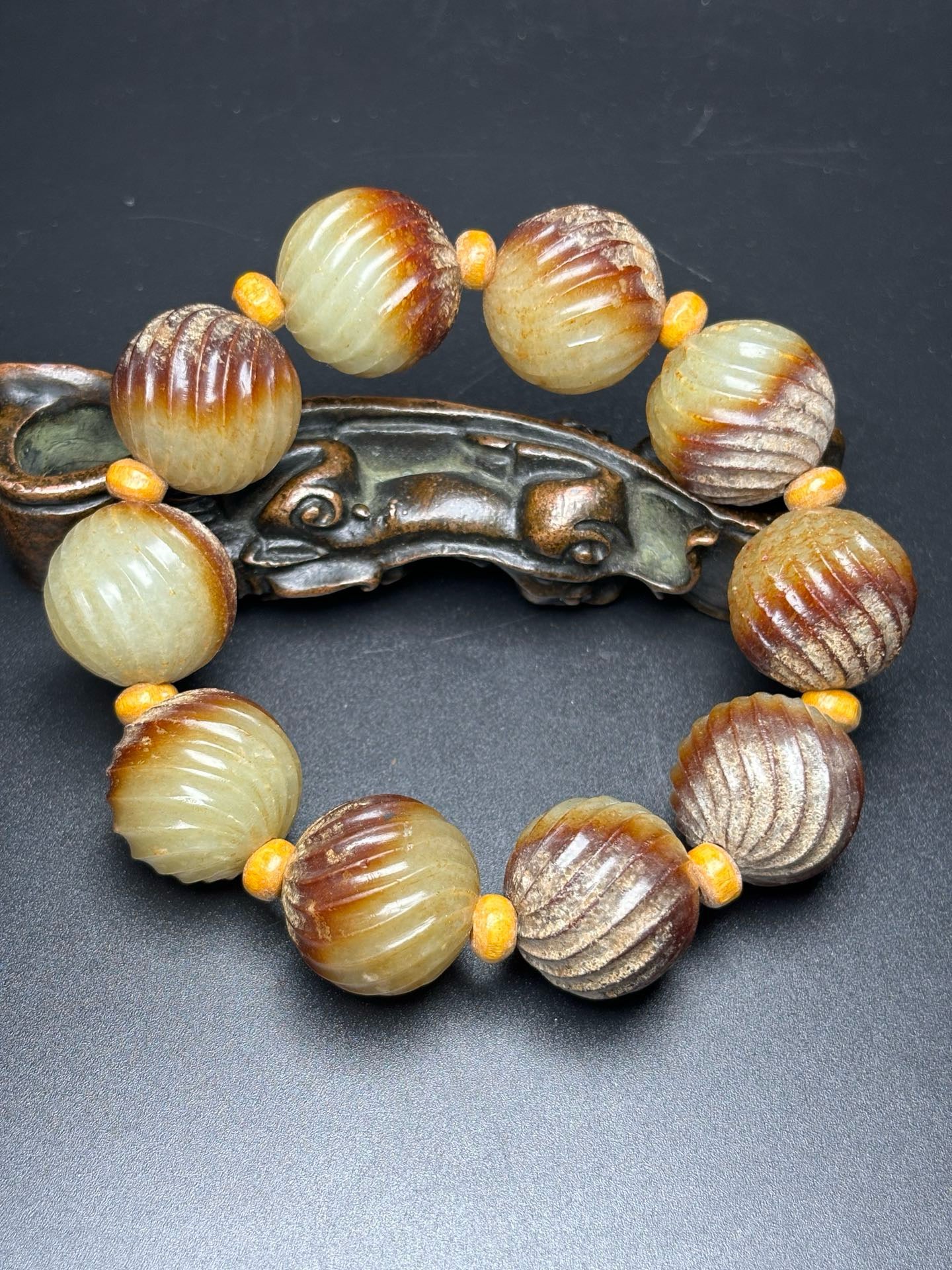 Chinese antique Hotan Jade bracelet