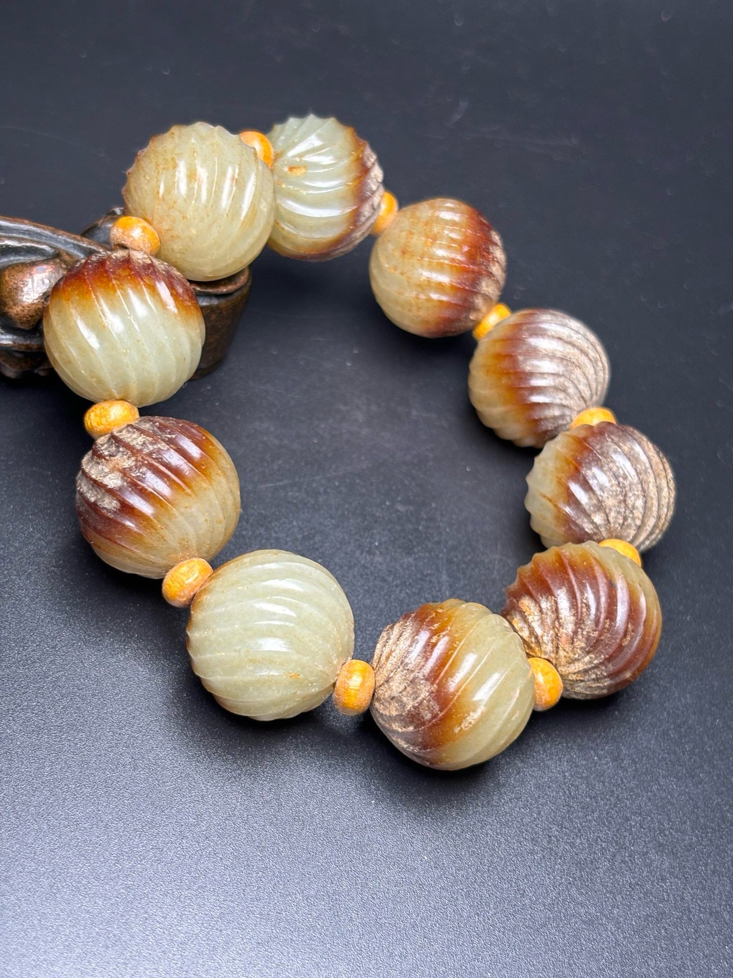 Chinese antique Hotan Jade bracelet
