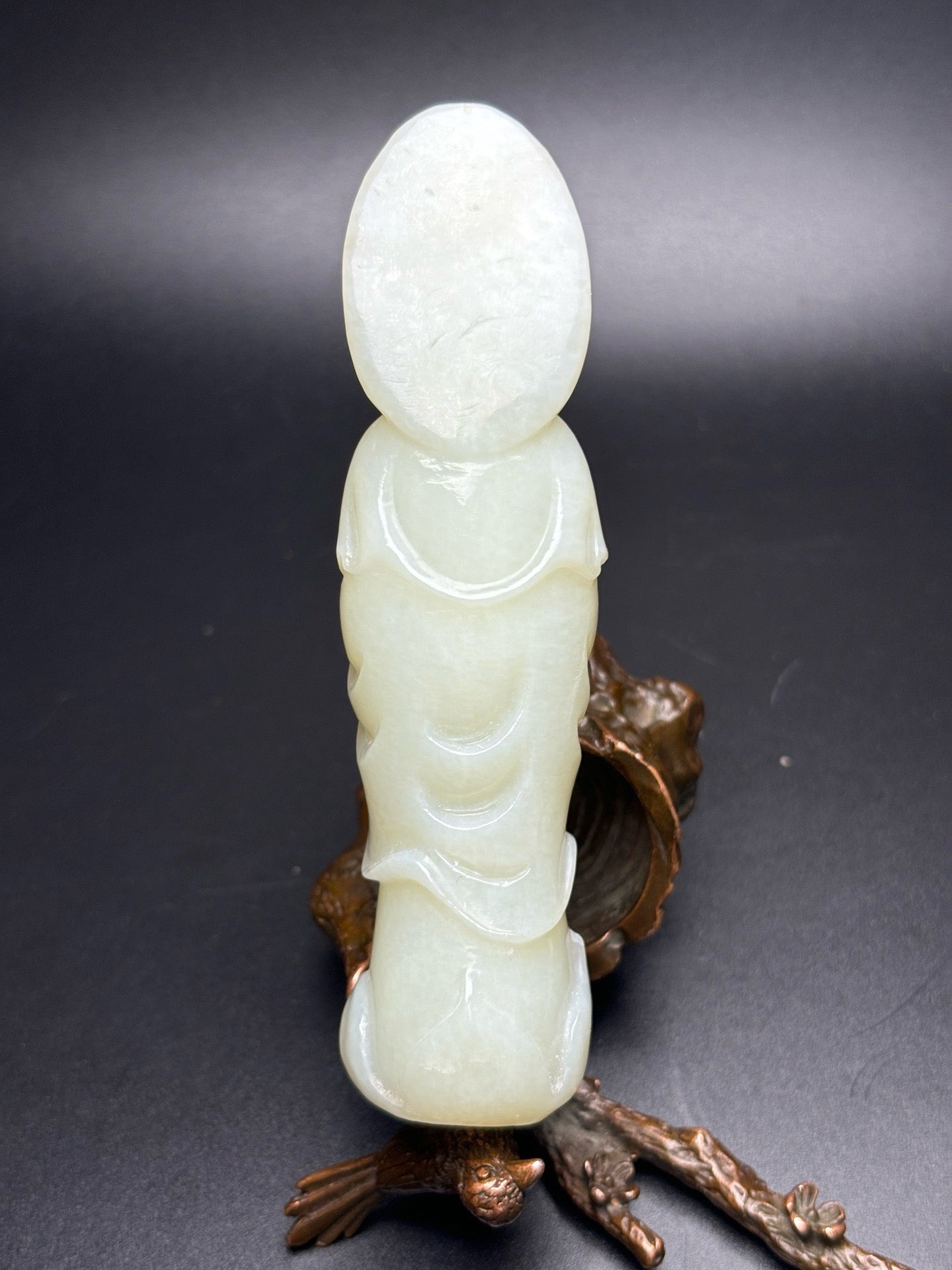 Chinese Antique Hotan Jade Guanyin Bodhisattva