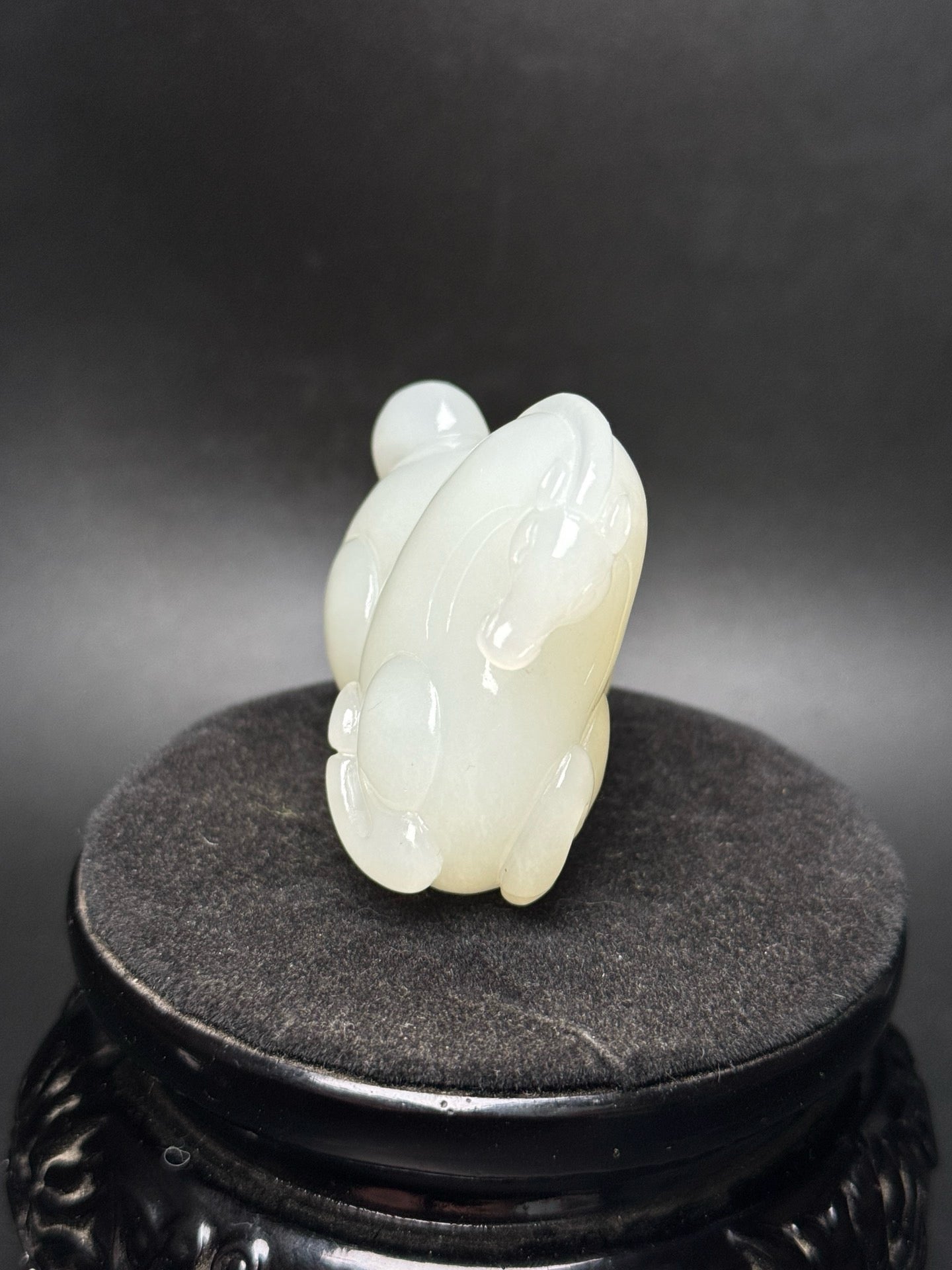 Chinese Antique Hotan Jade Mutton White Jade Horse Handle