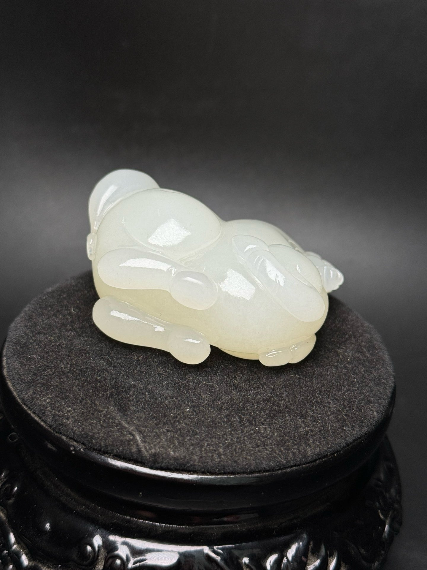 Chinese Antique Hotan Jade Mutton White Jade Horse Handle