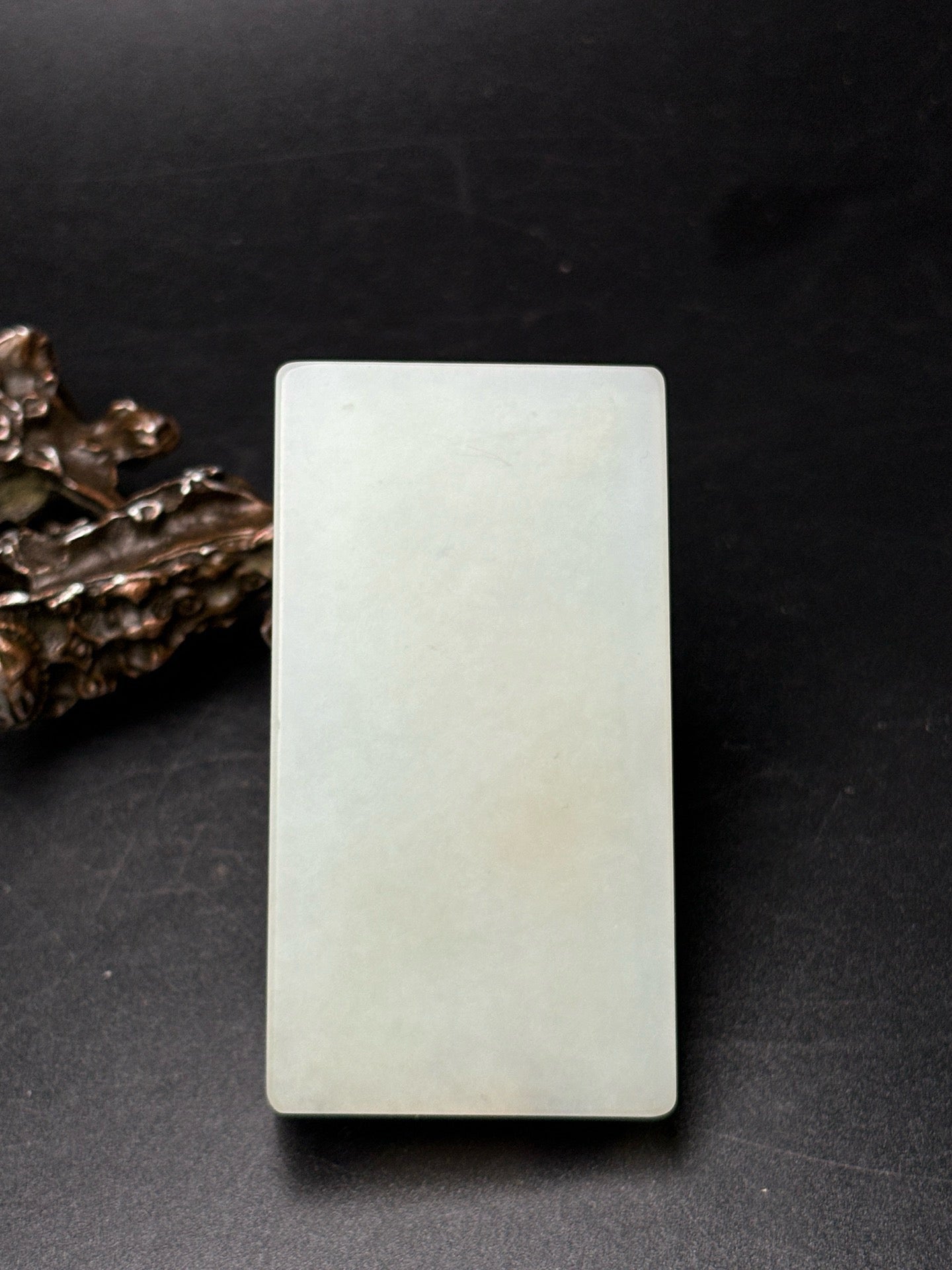 Chinese Antique Hotan Jade Black Skin Seed
