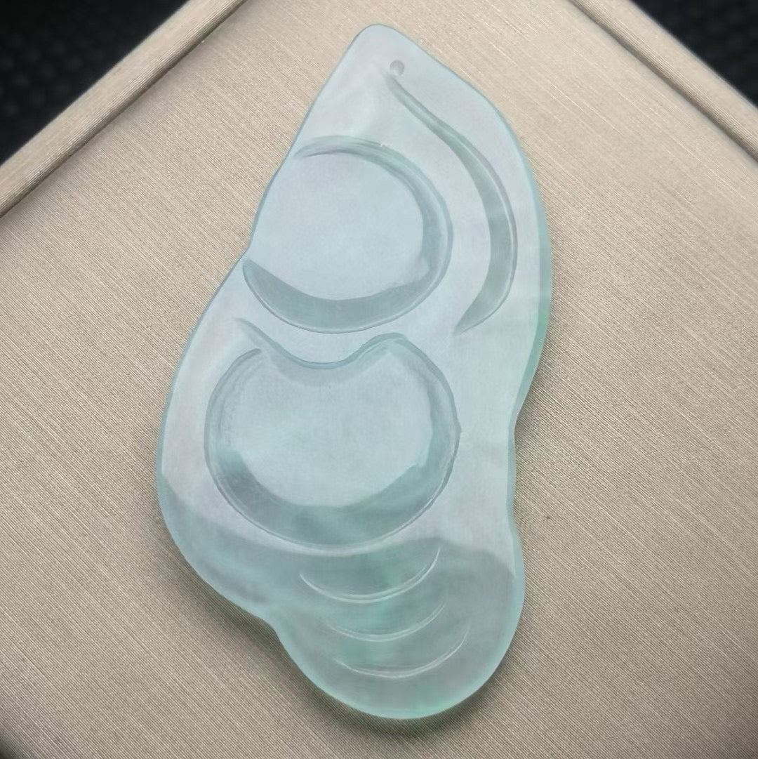 Ice Seed Jade Baby Buddha Card
