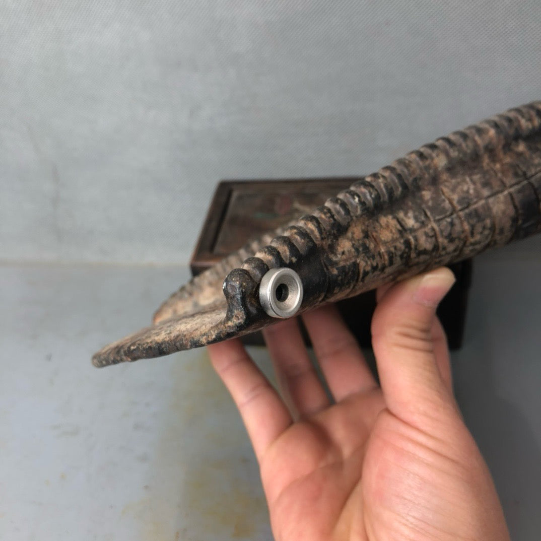 Chinese antique meteorite dustpan