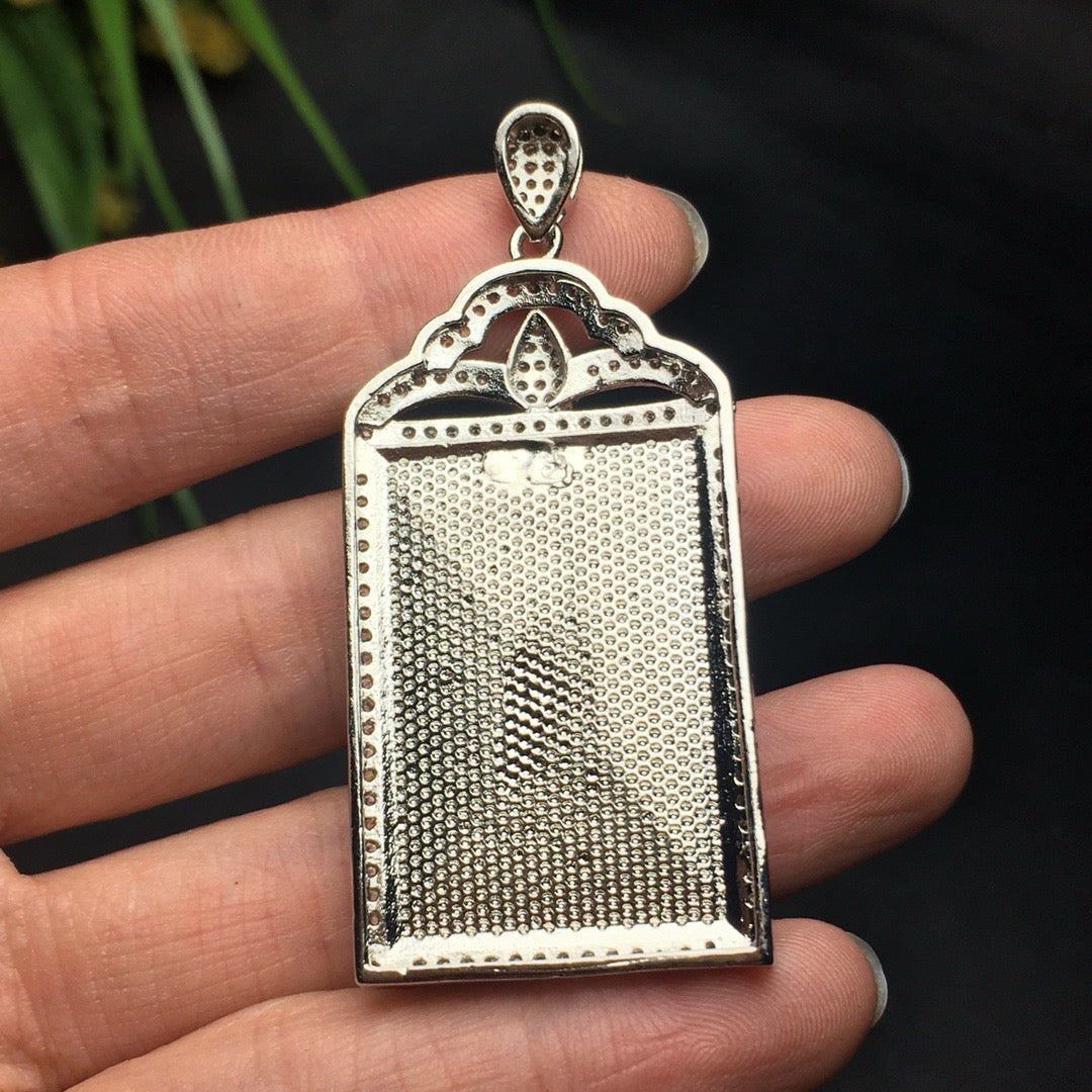 Ice Green Safe Jade Plaque
