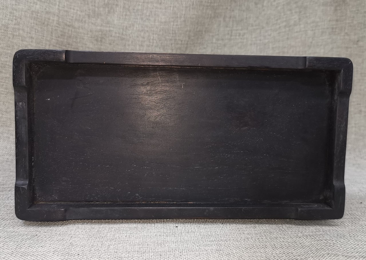 Blood sandalwood inlaid old jade wooden box