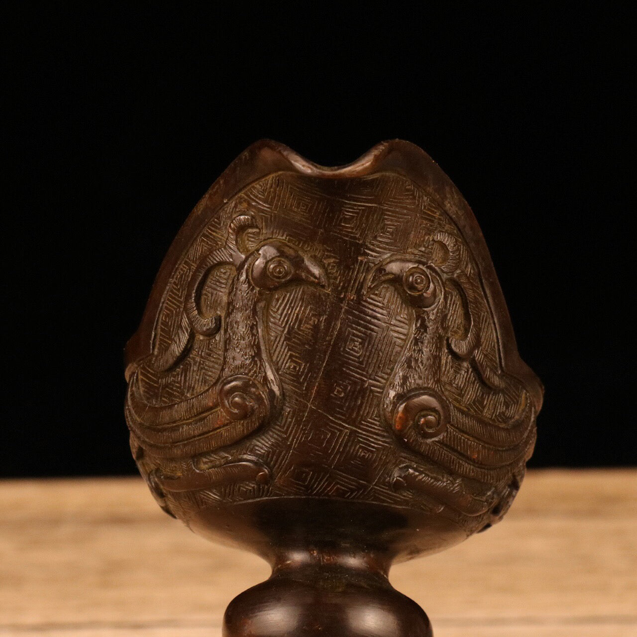 Chinese Antique Tiger Cup
