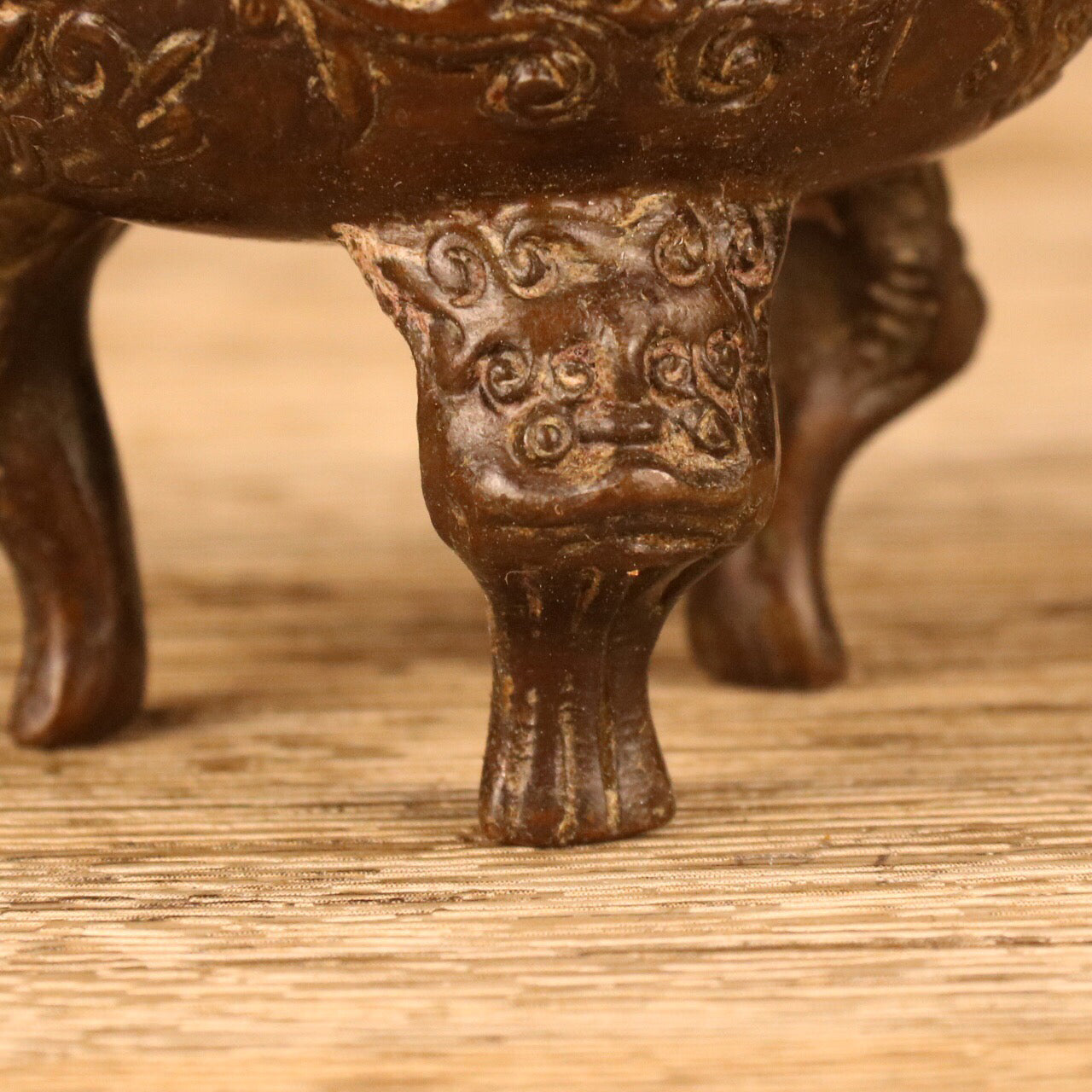 Chinese antique three legged incense burner