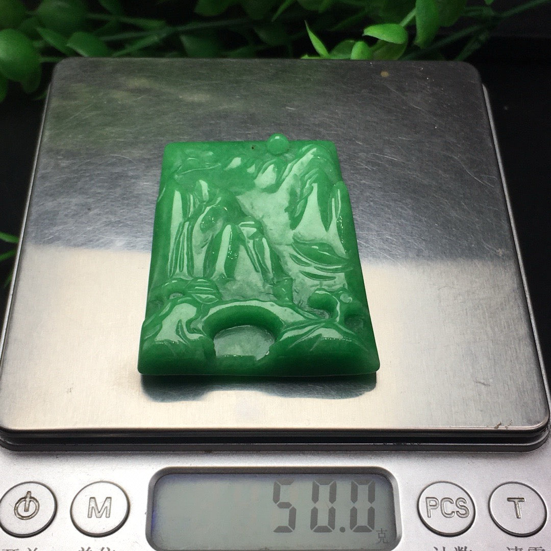 Chinese antique bean colored landscape tiles