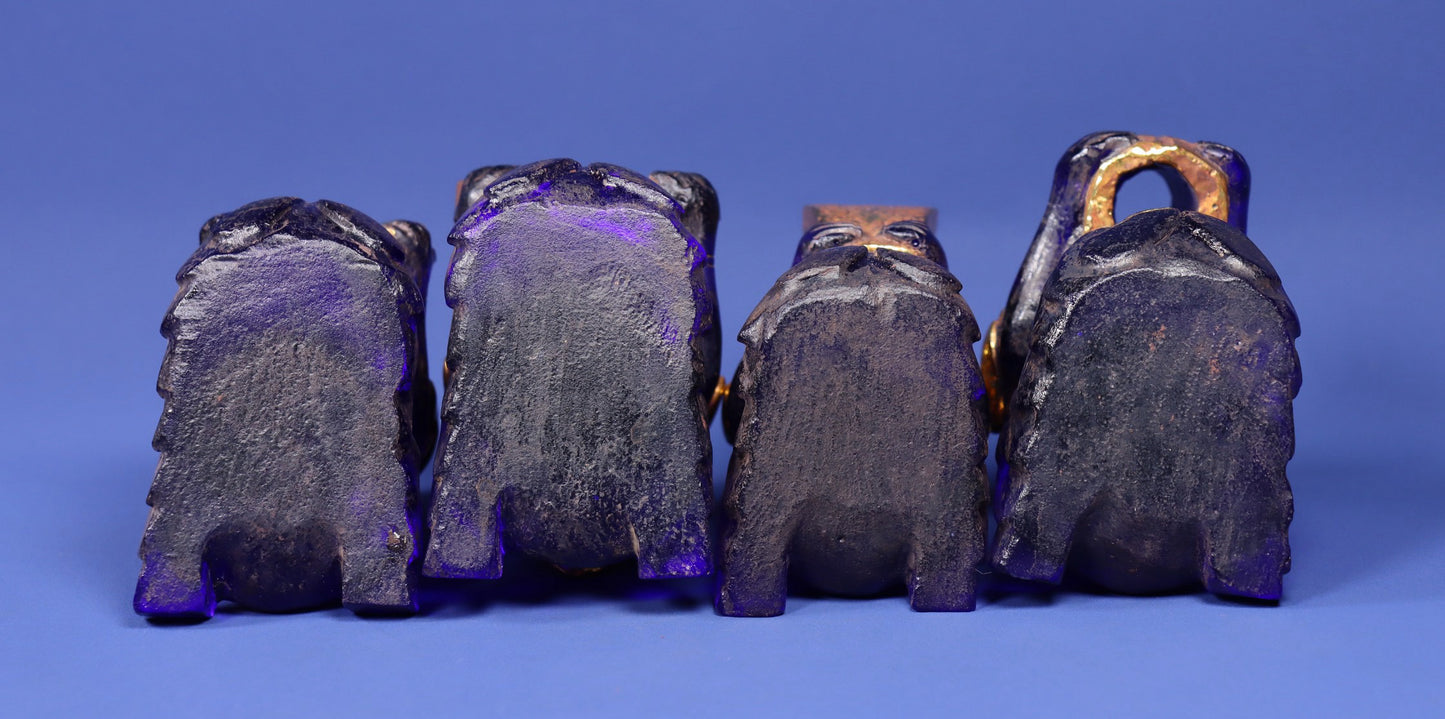 A set of ancient Chinese glazed ornaments