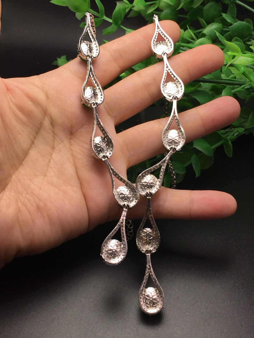 Ice Rose Red Luxury Jade Necklace