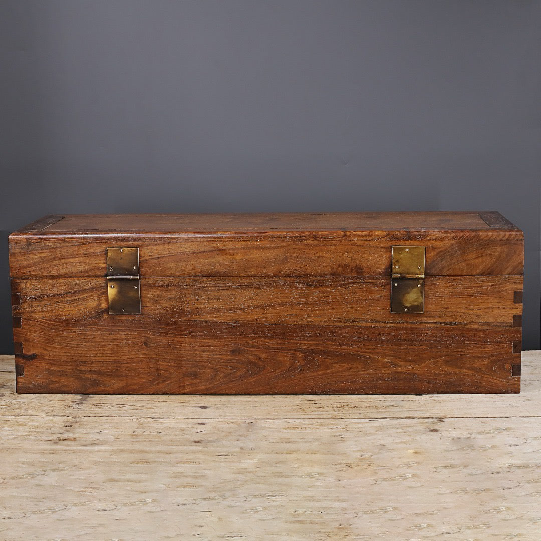 Chinese antique rosewood carving painting box