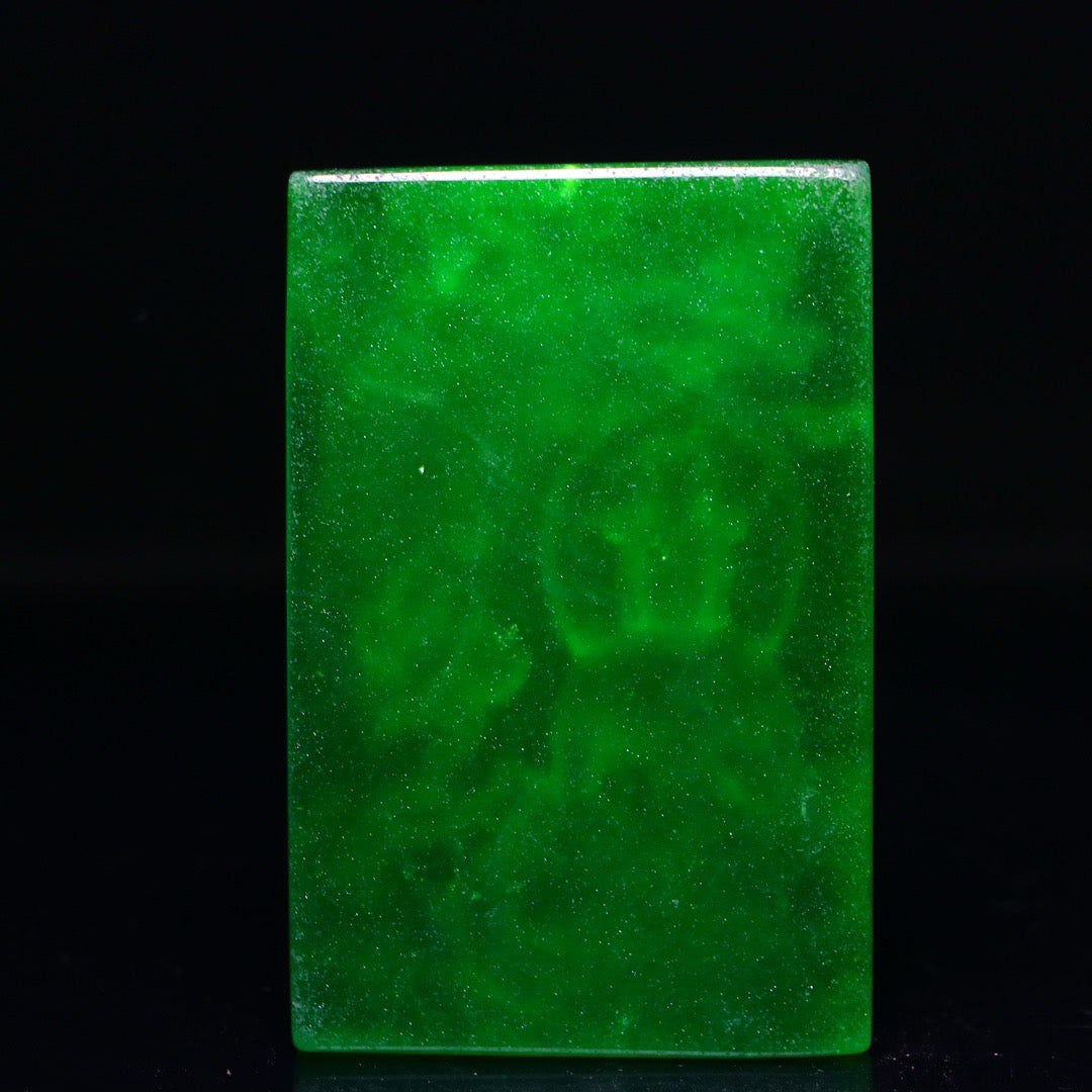 Perfect High Ice Exquisite Carving of Guanyin Jade Plaque