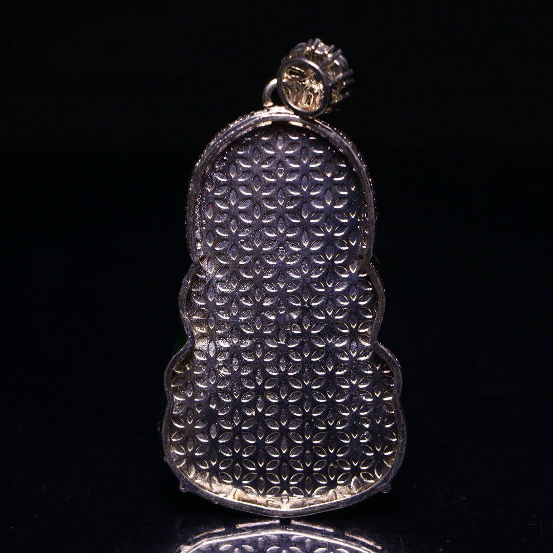 Perfect High Ice Guanyin Jade Plaque