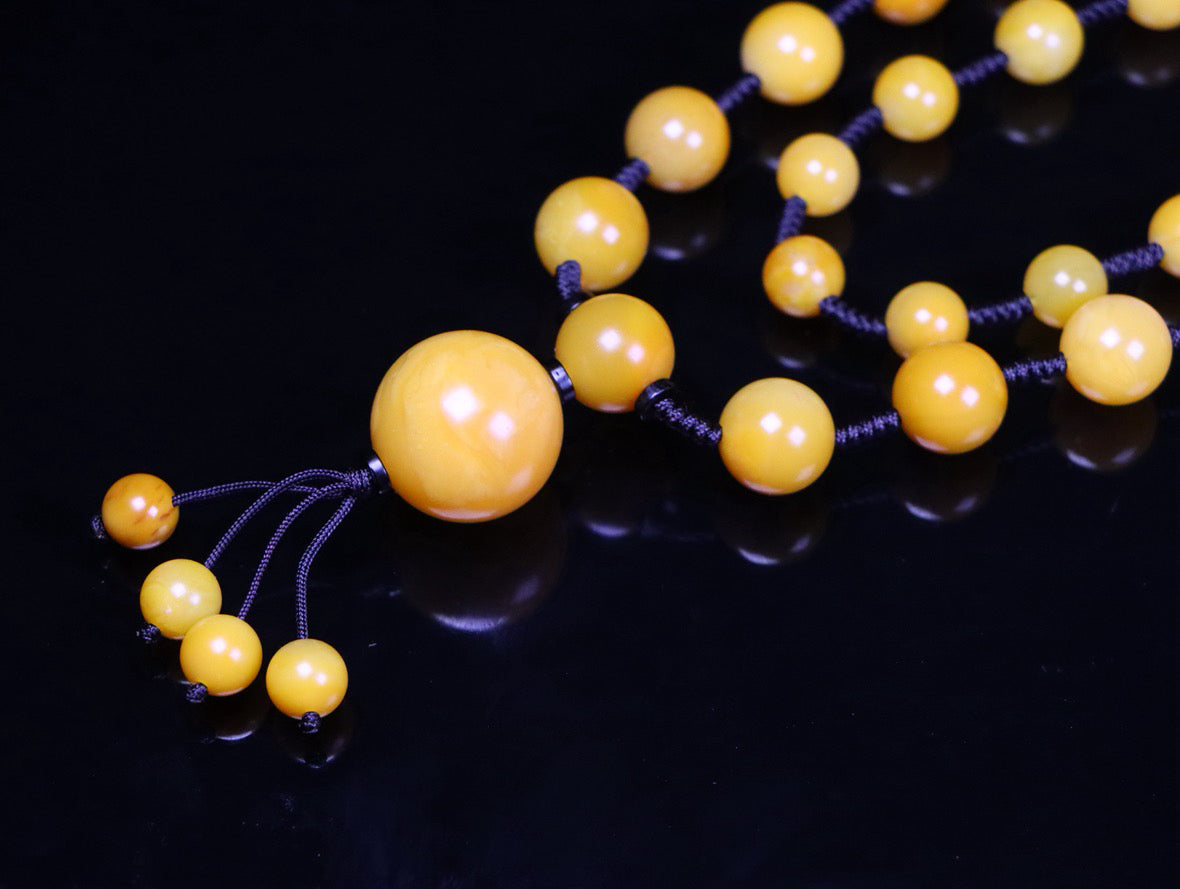 Shoushan Shitian Yellowstone Yellow Frozen Golden Yellow Necklace