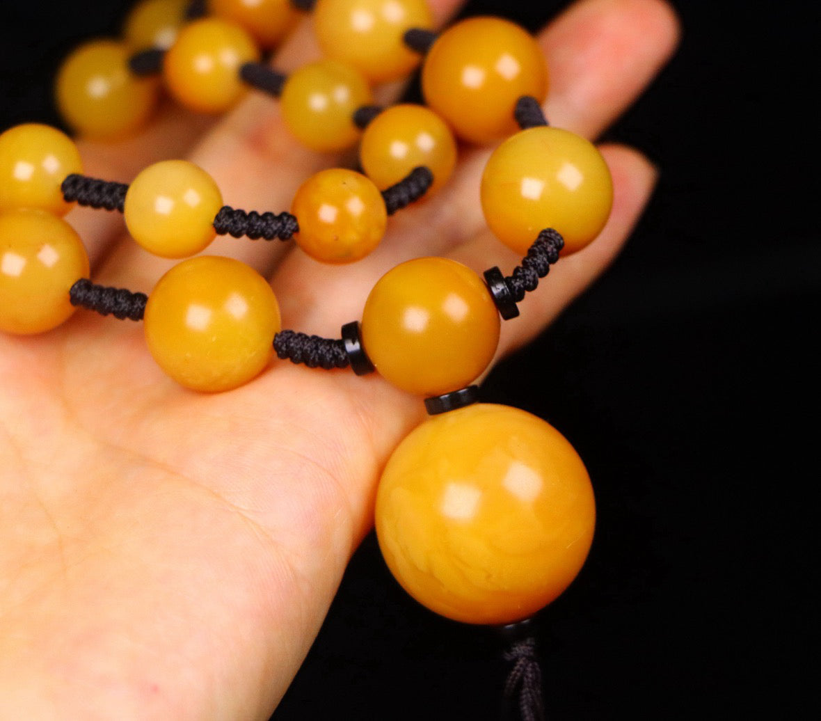 Shoushan Shitian Yellowstone Yellow Frozen Golden Yellow Necklace