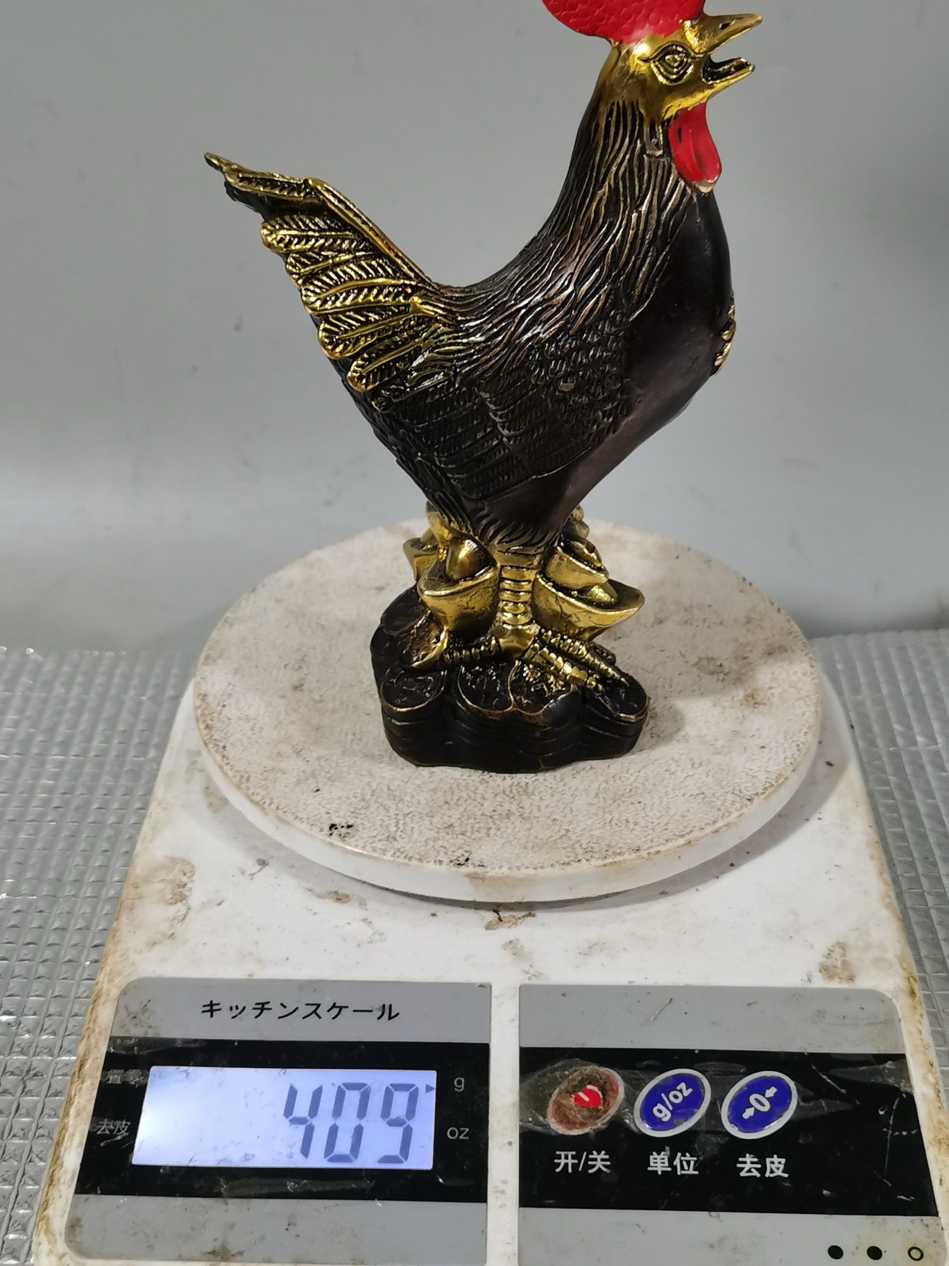 Gilded Lucky Chicken Ornament