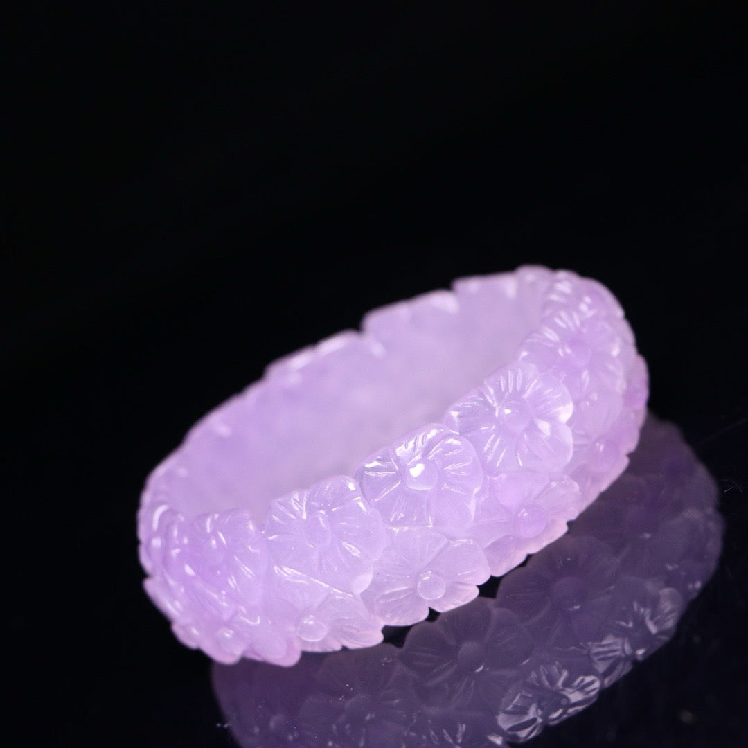 Perfect High Ice Jade Carved Bracelet