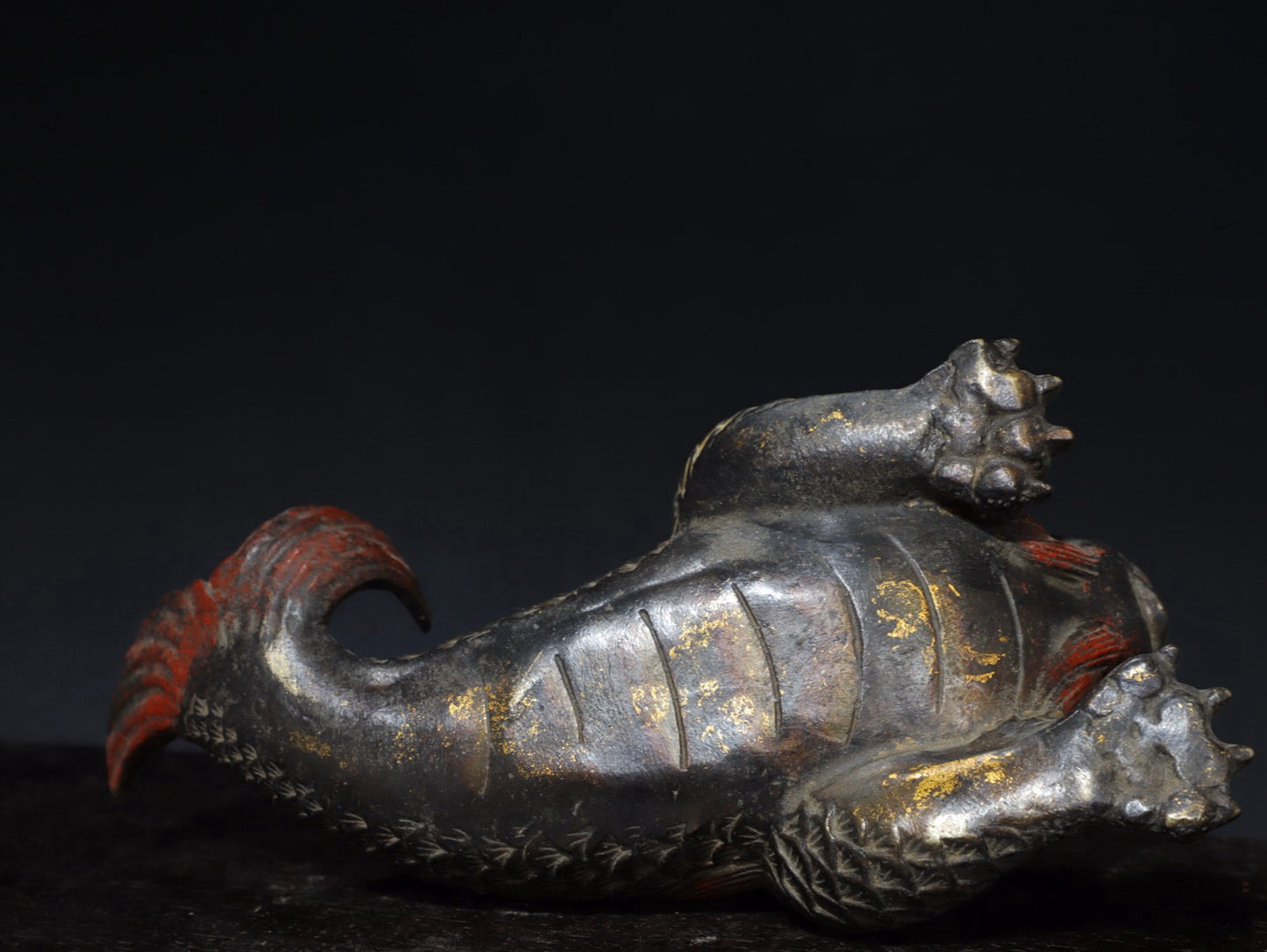 Pure copper dragon fish ornament