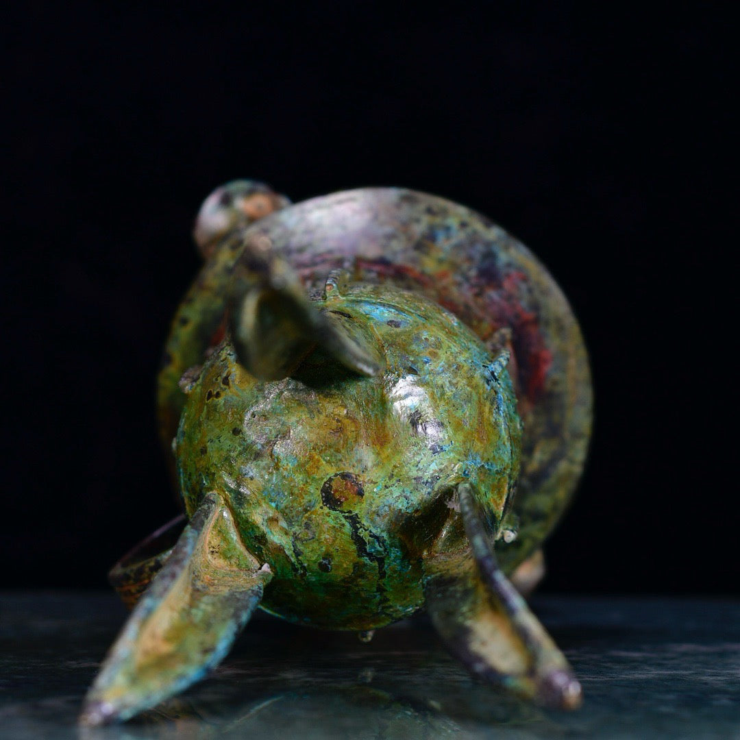 Chinese antique bronze three legged vessel