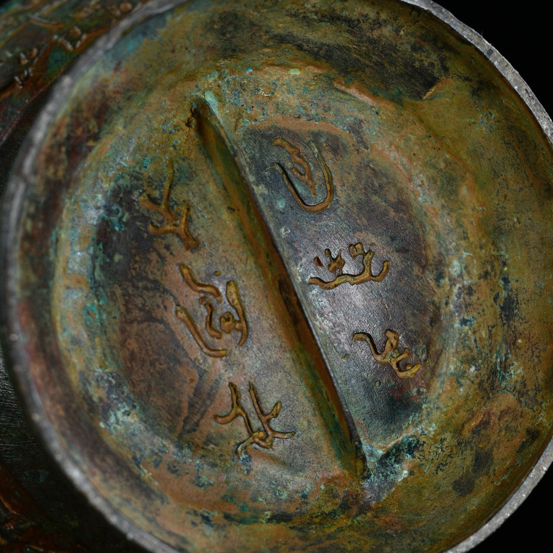 Chinese antique bronze teapot (pair)