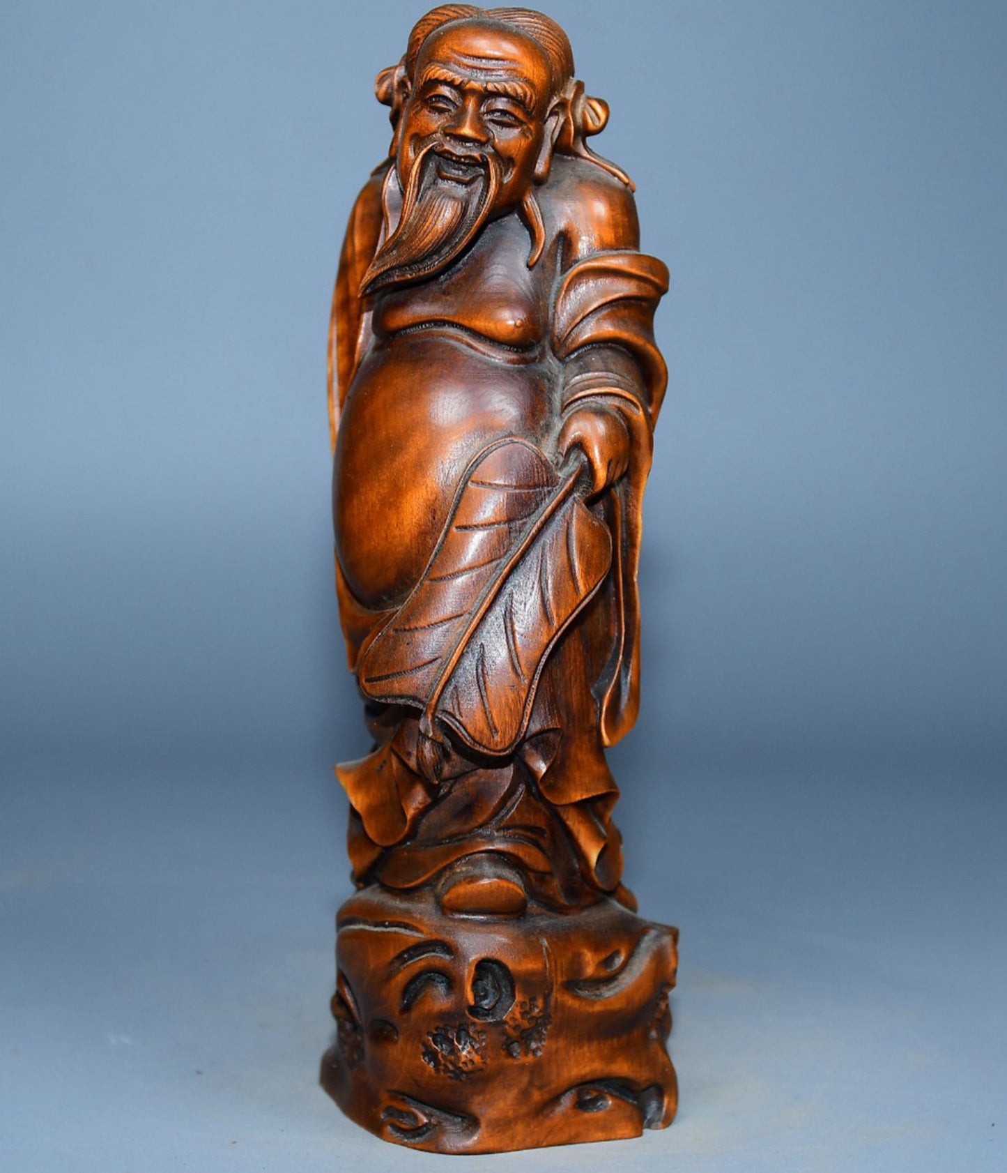 Collection of boxwood carvings of the Eight Immortals Han Zhong Li