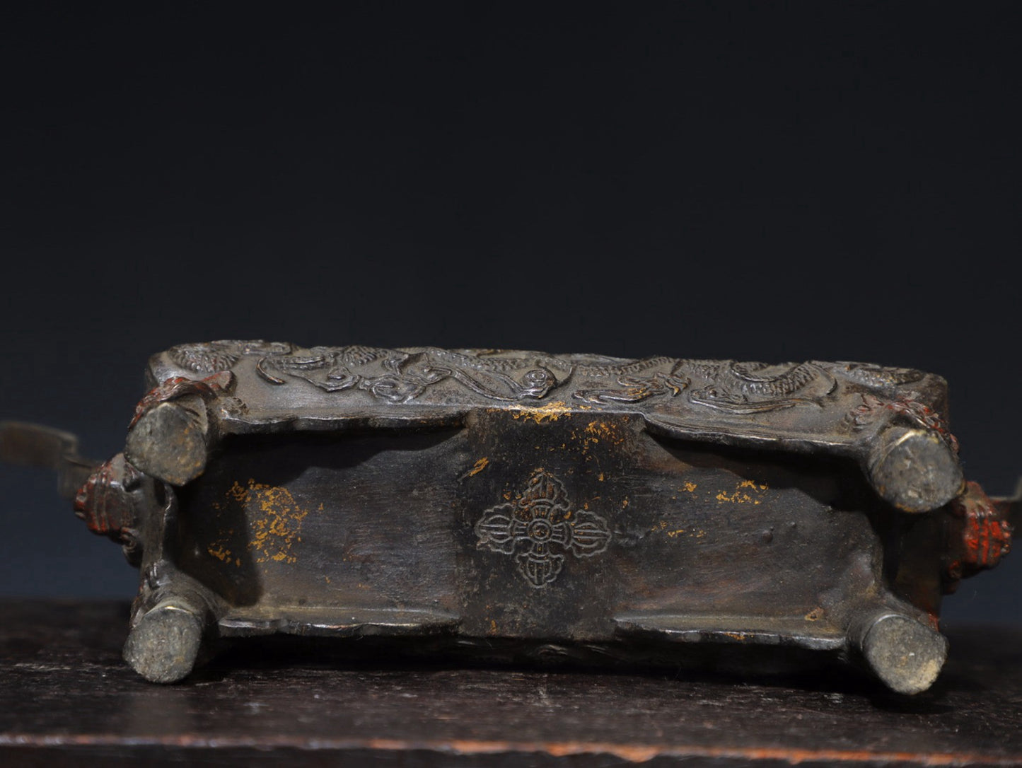 Pure copper auspicious eight treasure incense burner