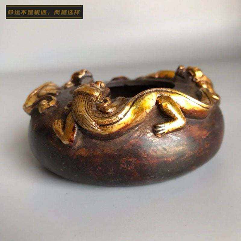 Chinese antique pure copper small pen wash