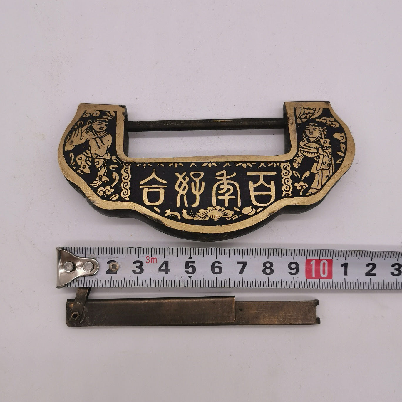 Chinese antique pure copper Ruyi lock