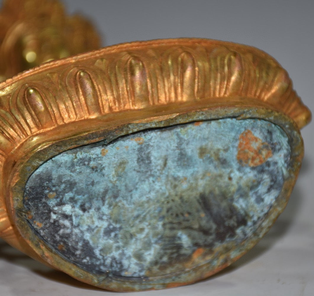 Pure copper four sided Buddha statue ornament