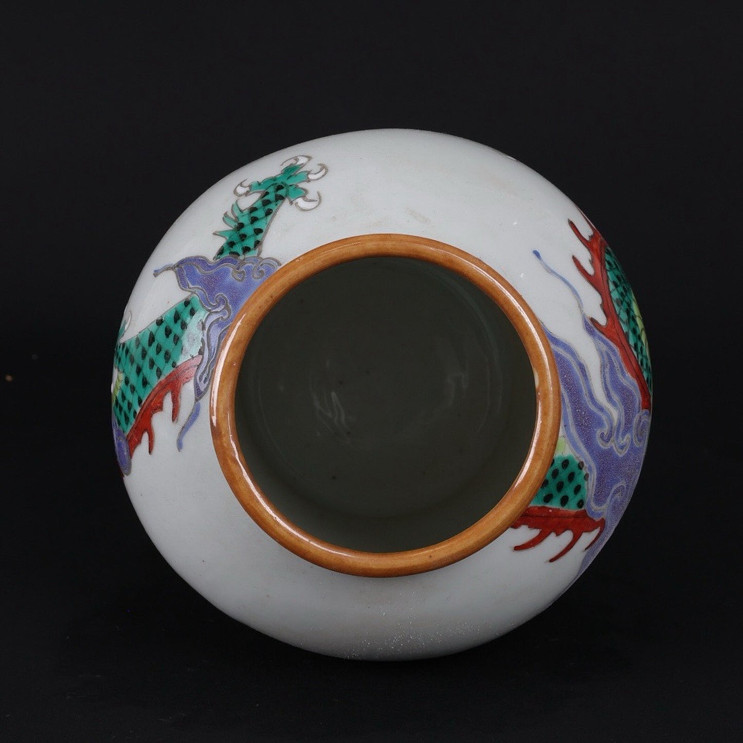 Republic of China pink dragon patterned jar