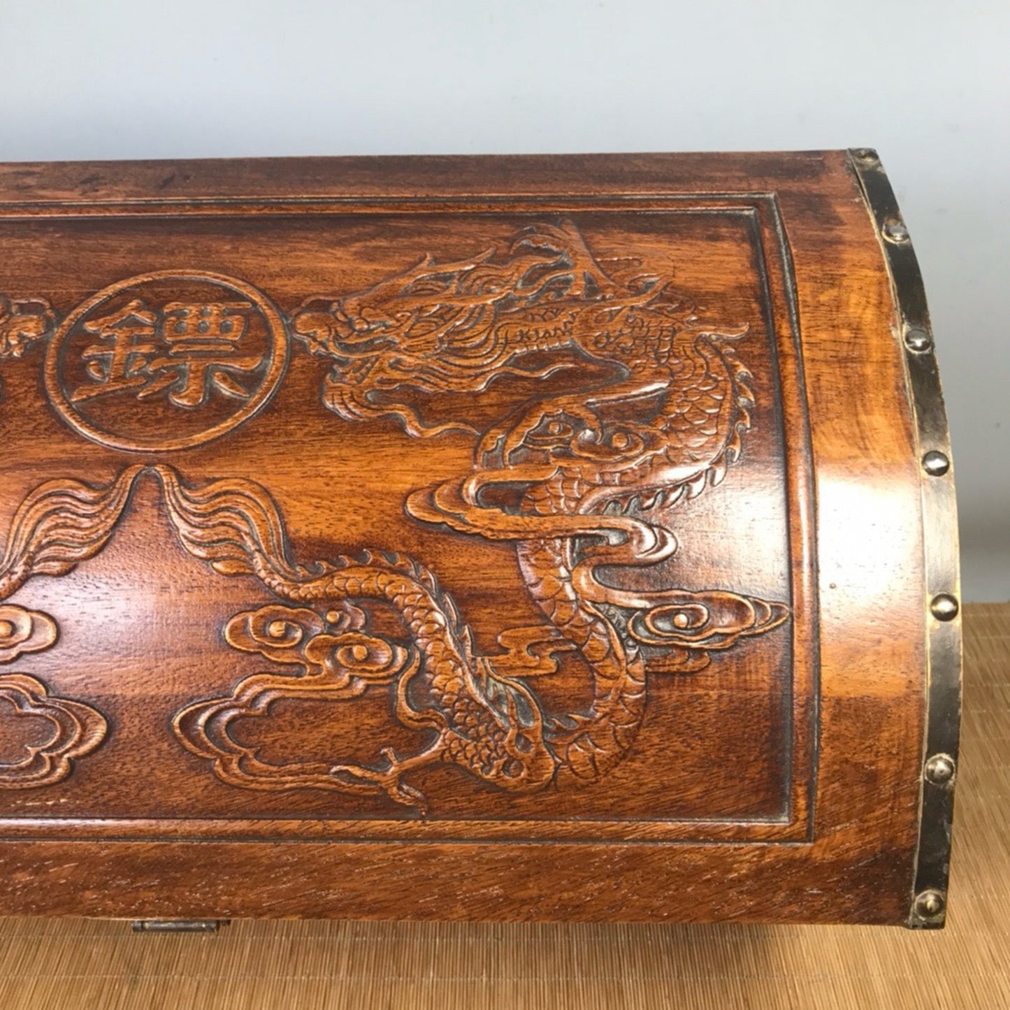 Chinese Antique Pear Wooden Dart Box Wooden Box