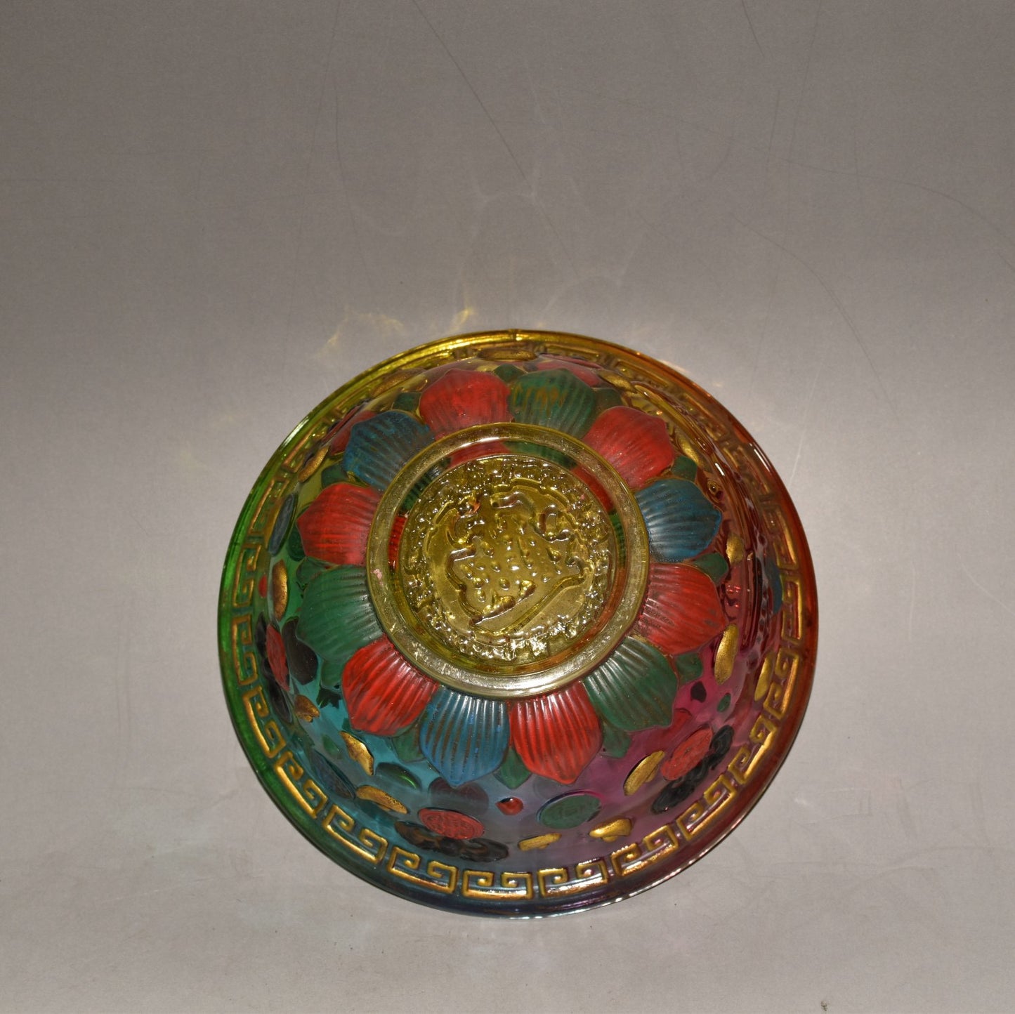 Glass cloisonn é treasure bowl ornaments