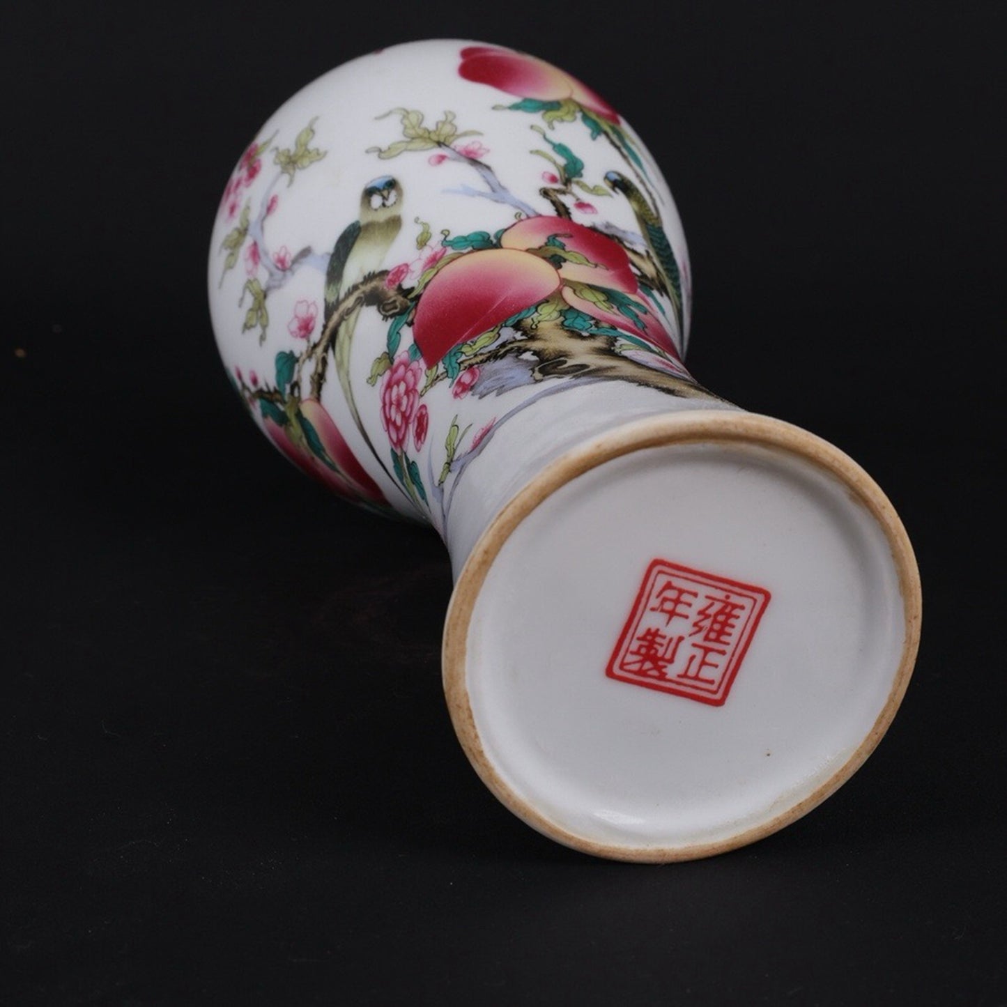 A pair of pink peaches offering longevity picture plum bottles