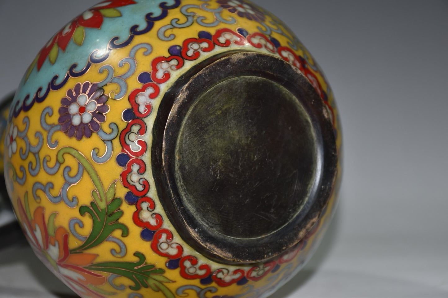Pure copper cloisonne wine pot ornament
