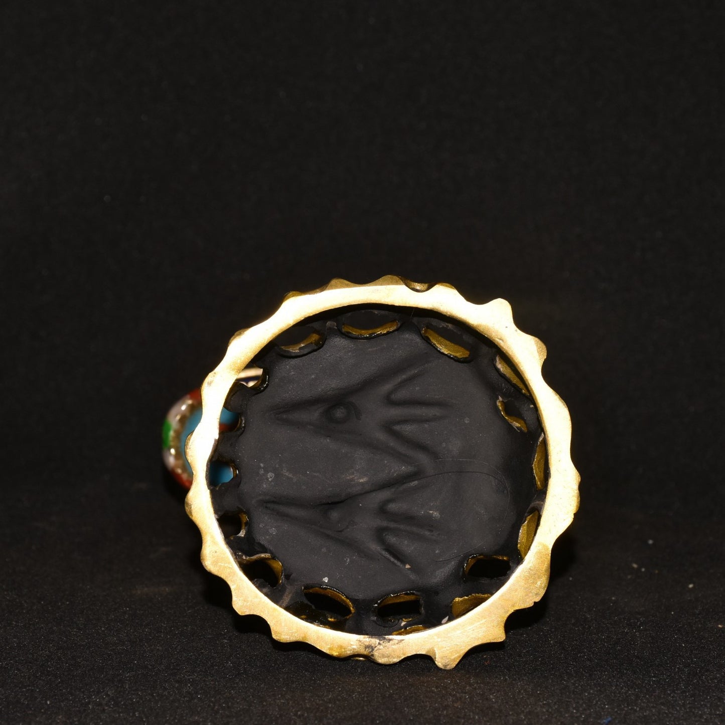 Pure copper cloisonne incense burner ornament