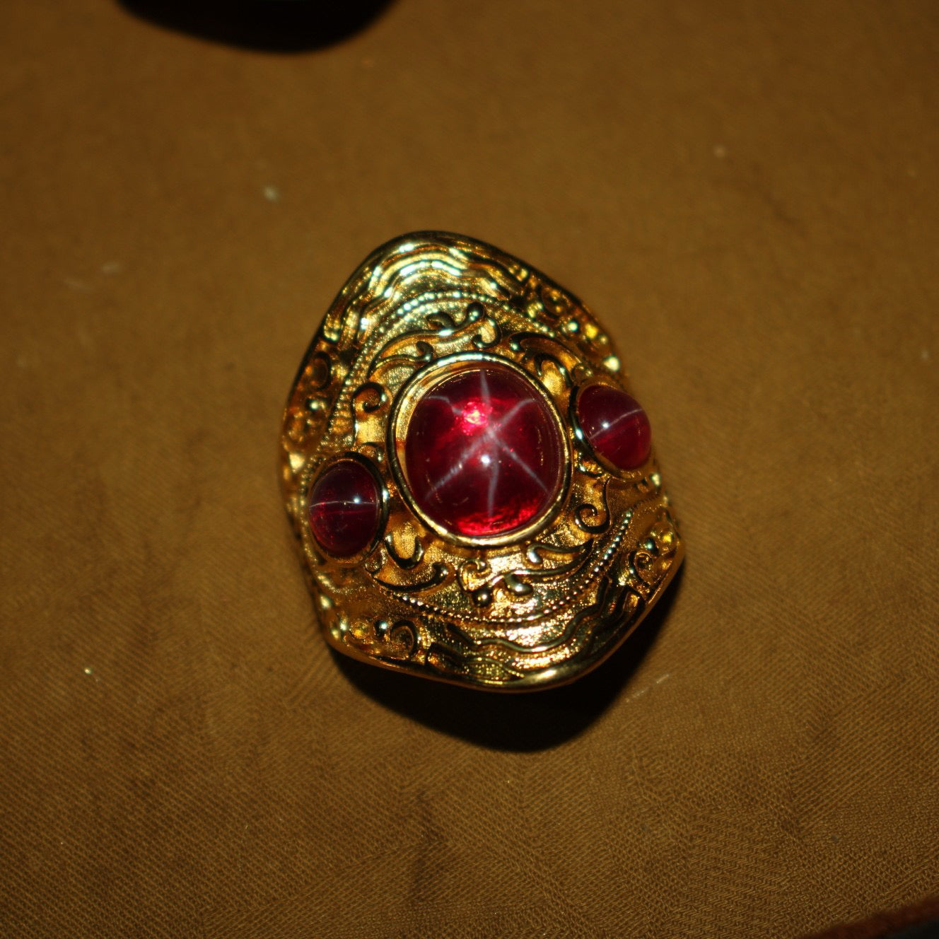A box of Chinese antique Starlight Cloisonne rings