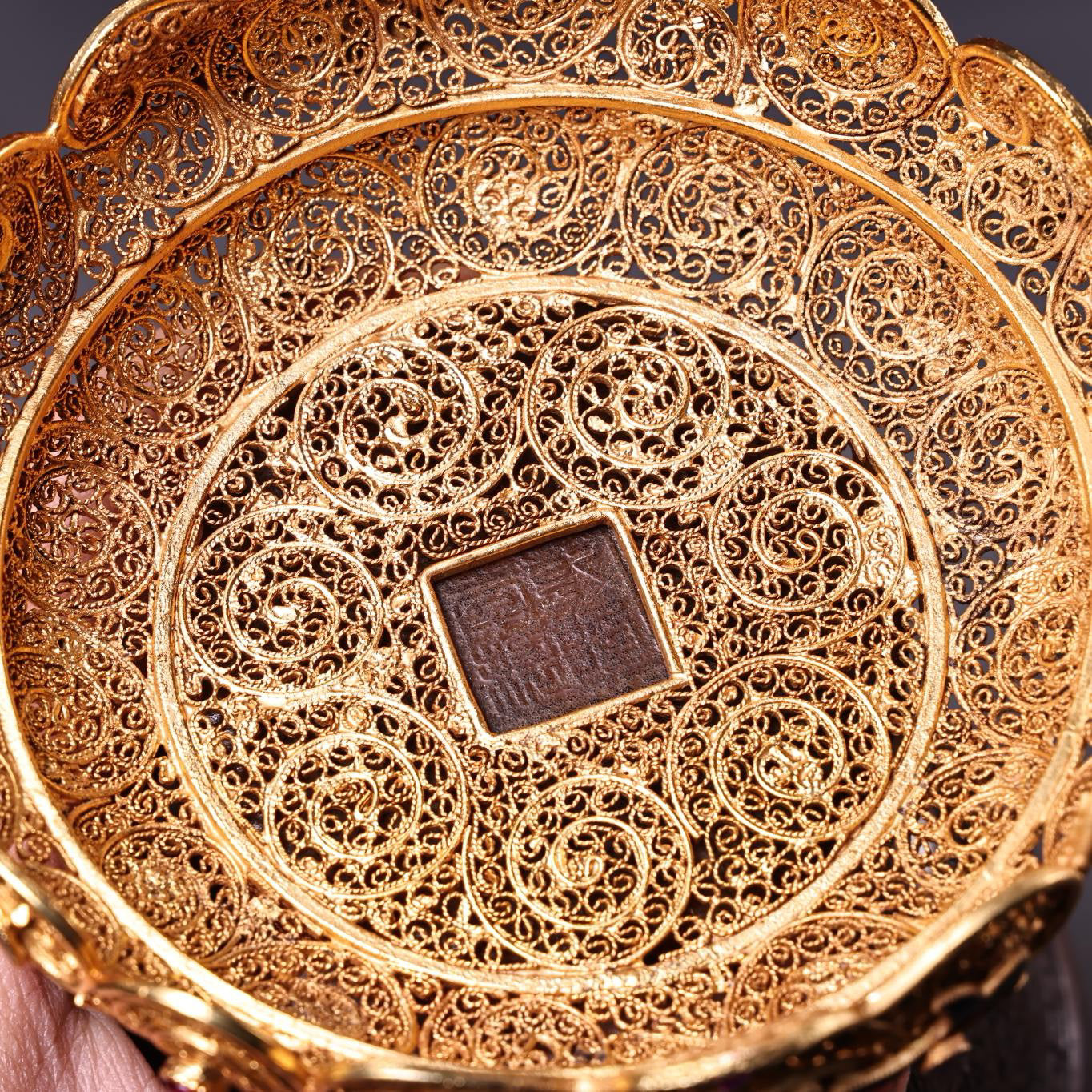 Chinese Antique High Relief Rhinoceros Horn Cup