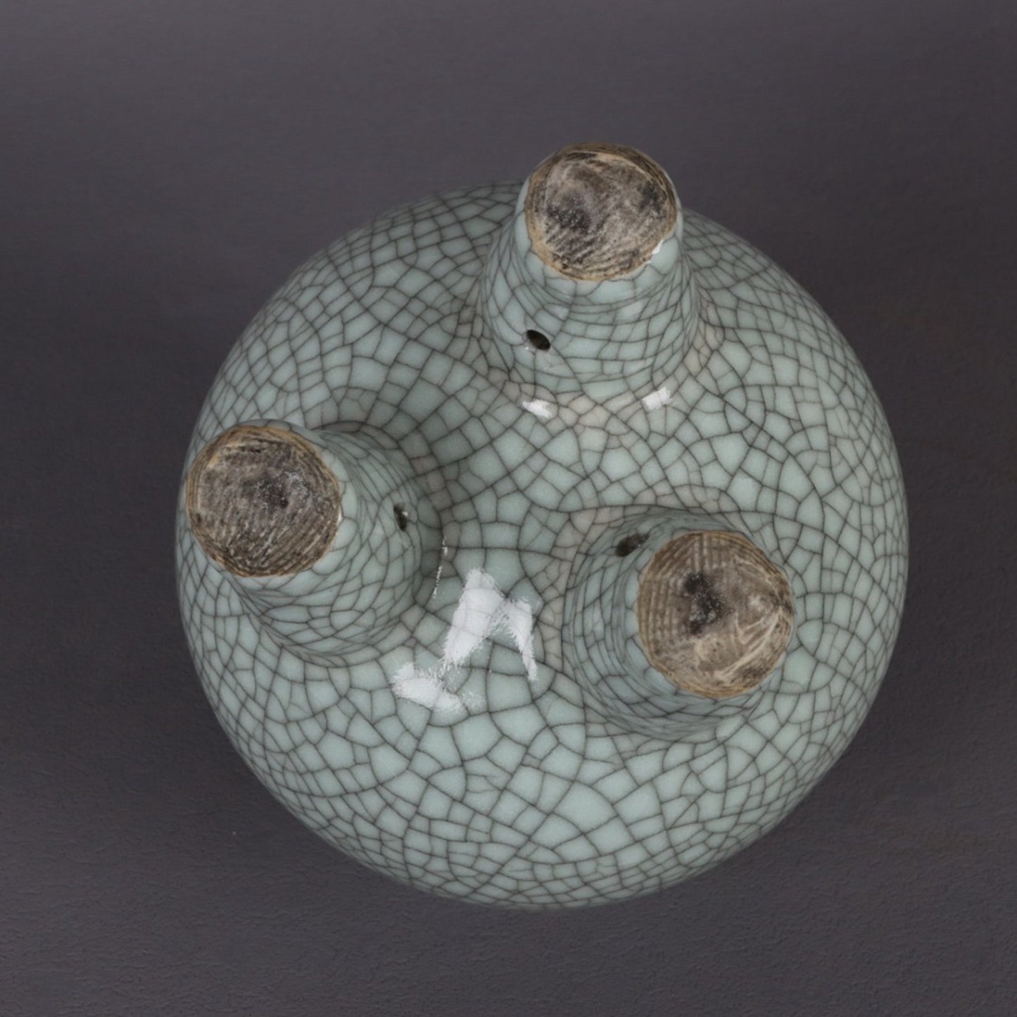 Ge Kiln Open Double Ear Three legged Incense Burner