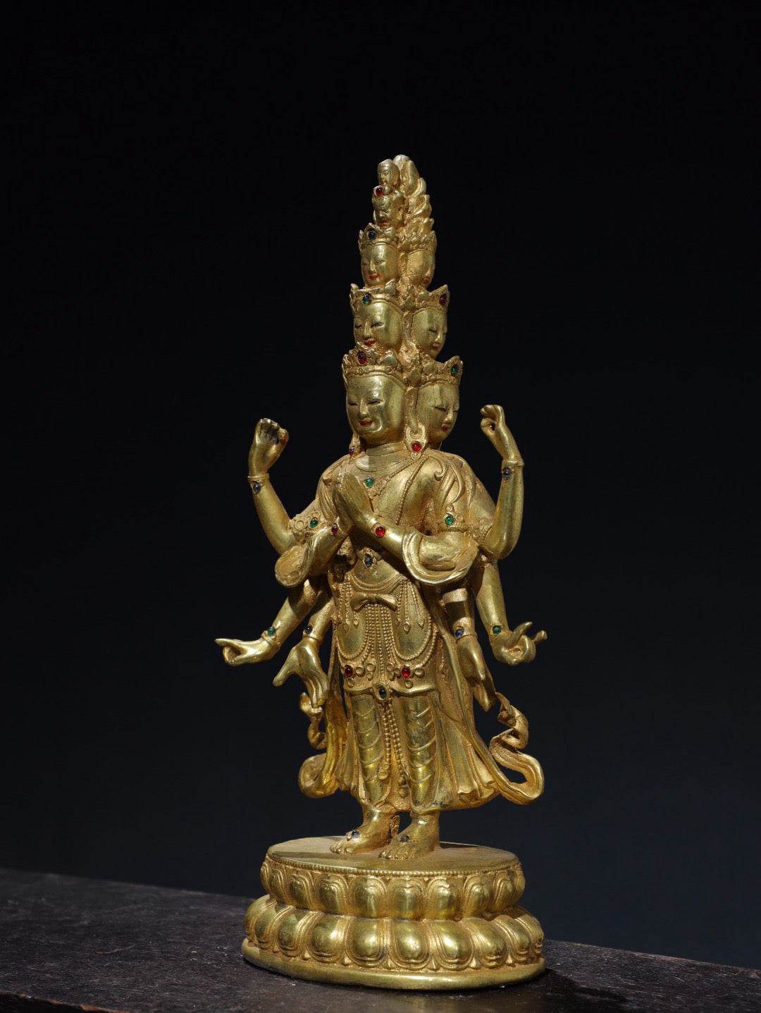 Chinese antique pure copper Buddha statue