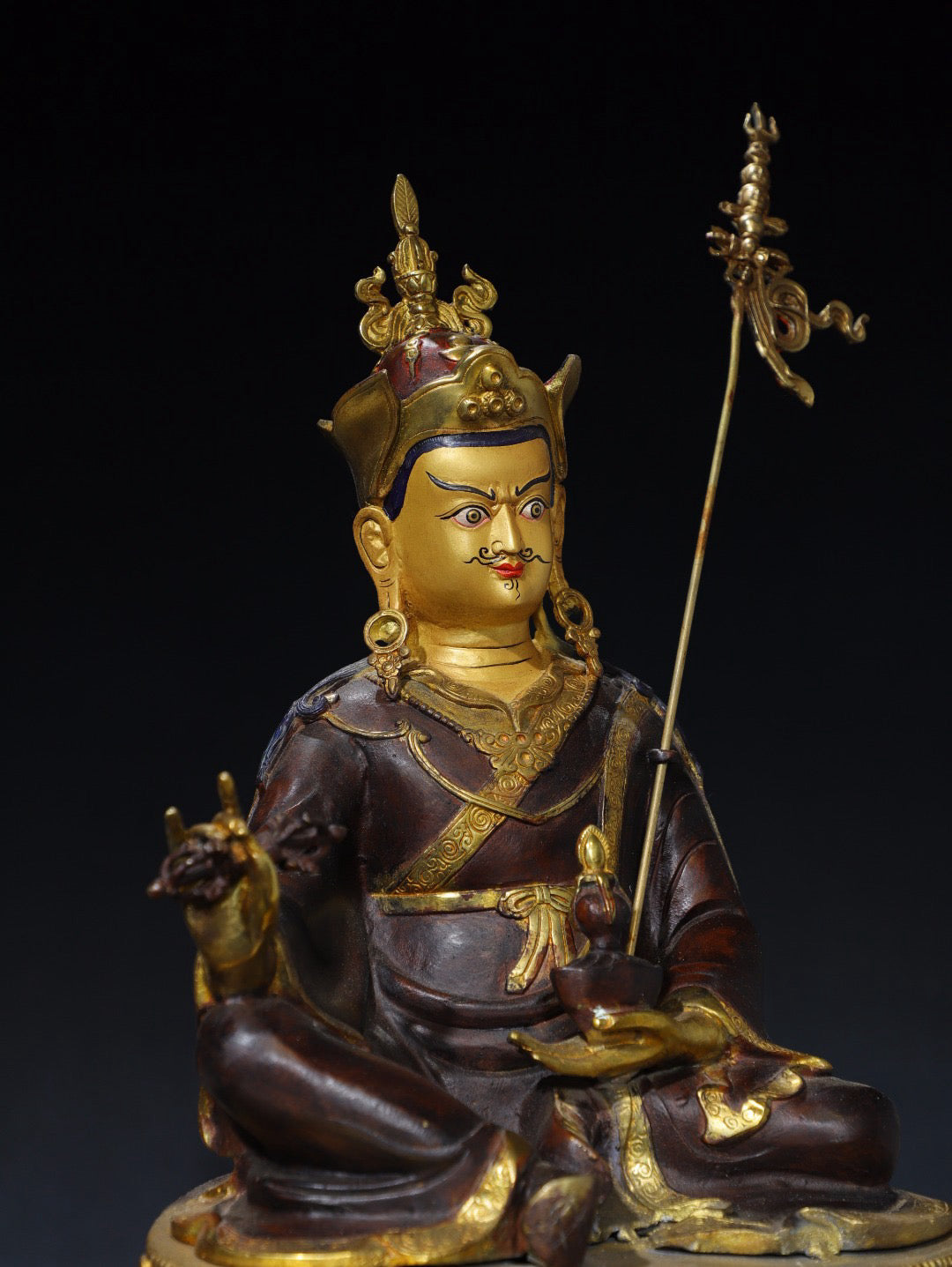 Chinese antique pure copper Buddha statue