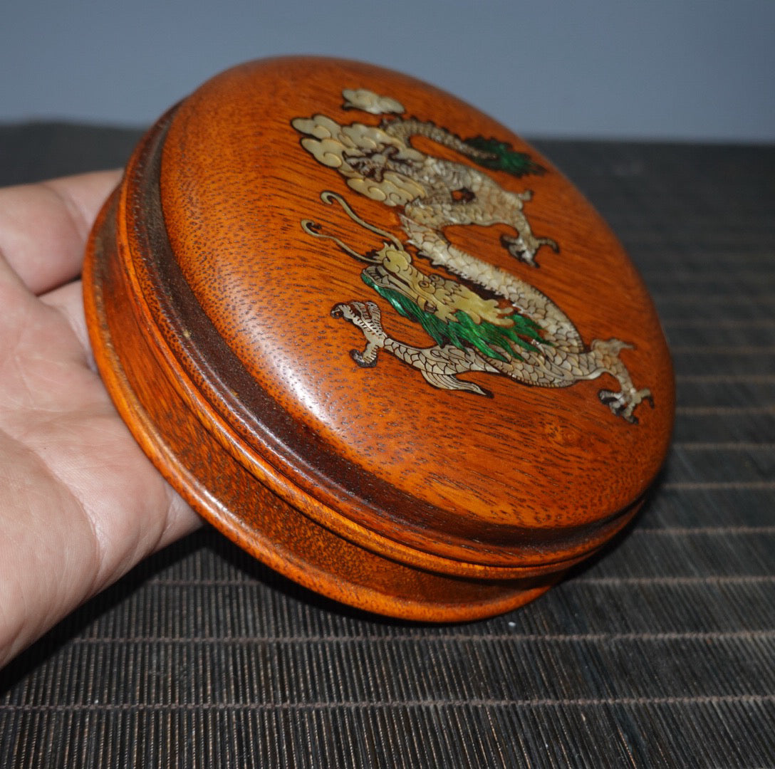 Chinese antique rosewood jewelry box