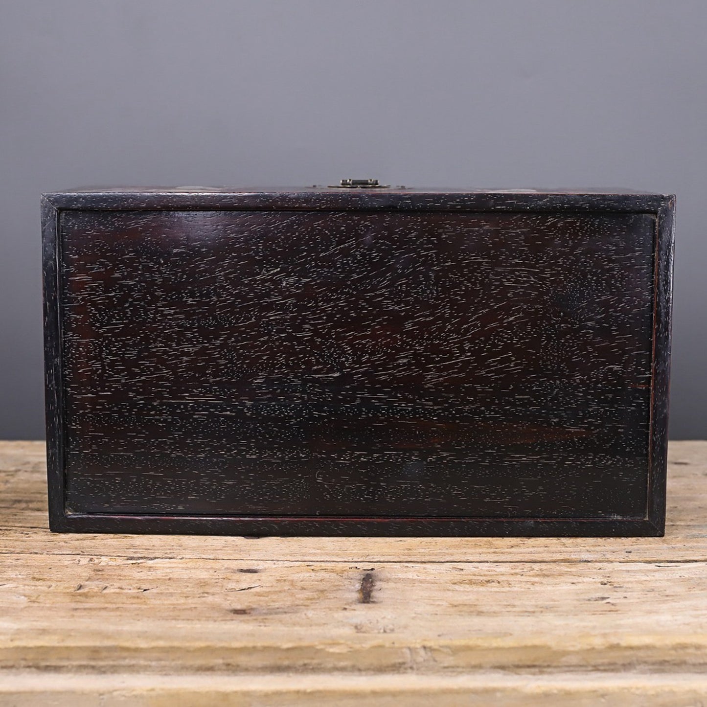 Chinese antique rosewood flower and bird box