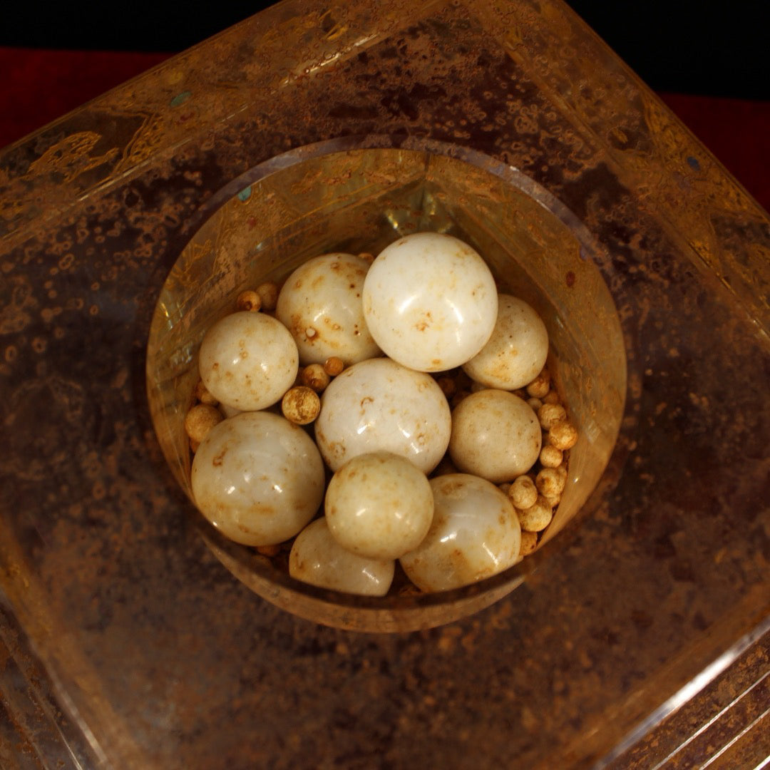 Chinese antique crystal carved relics Bodhi pagoda