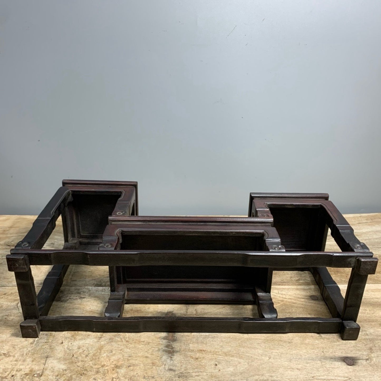 Chinese Antique Sandalwood Museum Frame