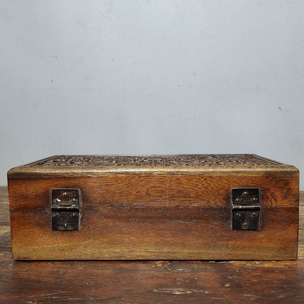 Old rosewood jewelry box
